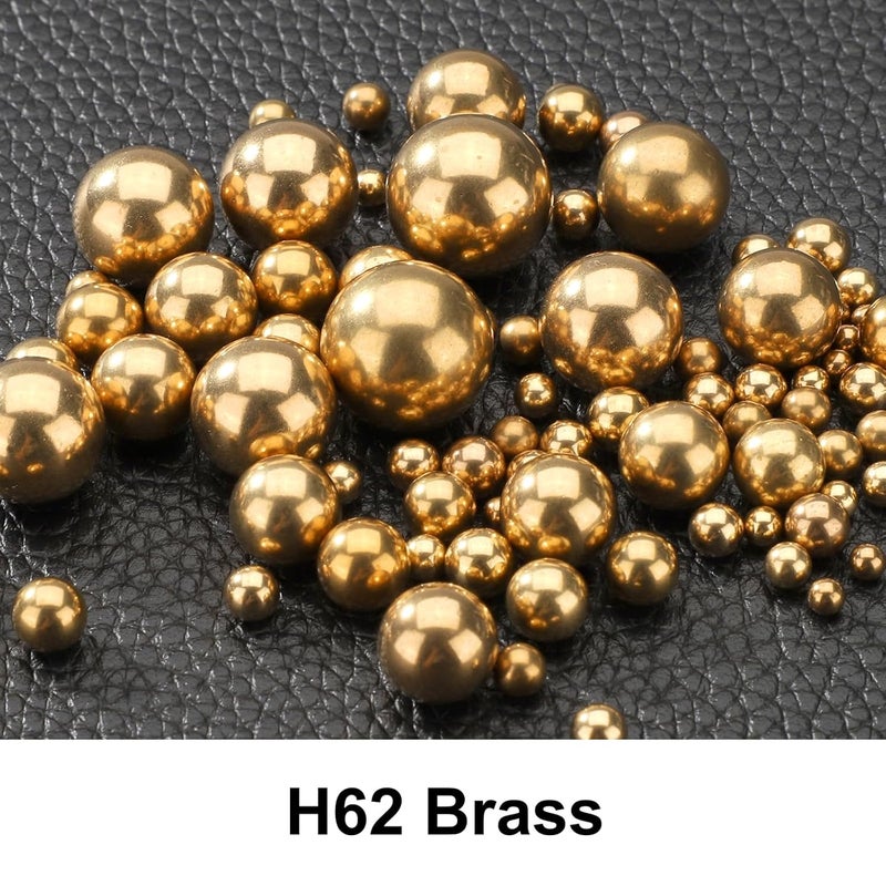 uxcell 12 Pcs 12 mm Bearing Balls H62 Brass G100 Precision Balls for Industrial Spheres, Machinery, Automotive, and DIY - Image 4